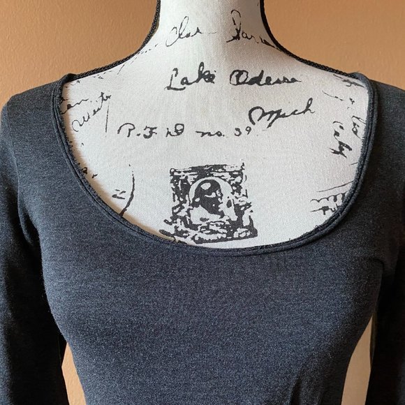 All Saints Gray Twain Jersey Knit Dress Size 4 - Picture 6 of 10